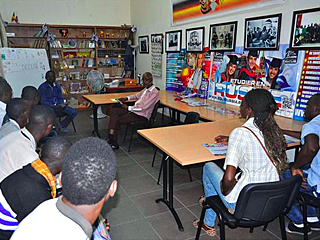 picture 1 RACUS organization’s educational exhibition ‘Study in Russia – 2015’, held in Brazzaville and Pointe-Noire, Congo