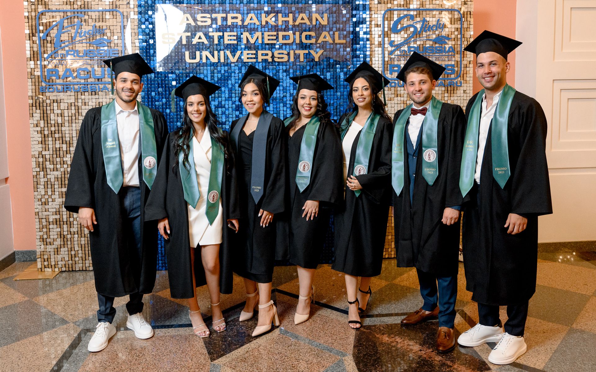 picture 1 The whole city was celebrating: 308 foreign students of Astrakhan State Medical University received diplomas of higher medical education