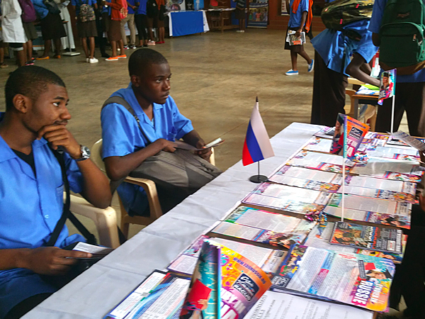 picture 3 RACUS organization held the specialized educational seminars in schools of Yaounde and Douala and took part in Festival Fomaric – Week-end des Communautes with support of the Consulate of the Russian Federation in Douala, the Republic of Cameroon