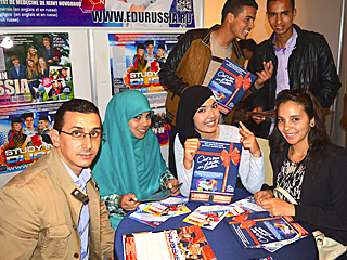 picture 8 RACUS organization participated in the international educational fairs in March 2016 in 10 cities of the Kingdom of Morocco (Casablanca, El Jadida, Tetuan, Morocco, Rabat, Beni Mellal, Tangier, Meknes, Agadir and Guelmim)