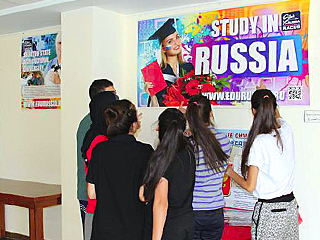 picture 1 Educational exhibition «Education in Russia-201» in Palestinian Authority carried out by the «RACUS» organization together with the Russian Center of Science and Culture in Bethlehem