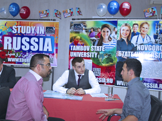 picture 3 RACUS Organization in cooperation with the Russian center of science and culture held in Amman (the Hashemite Kingdom of Jordan) a specialized educational exhibition “Study in Russia – 2016”