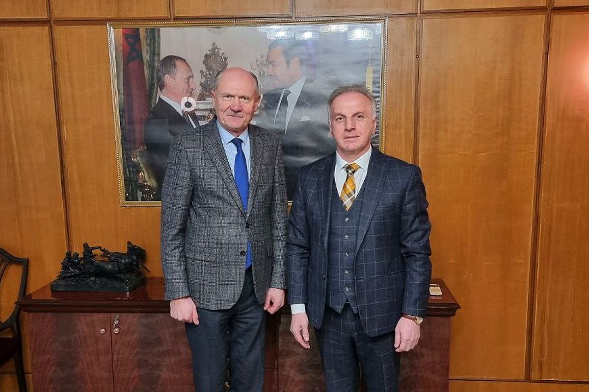 image 1 Réunion du Directeur général de l’organisation RACUS A. Nutsalov avec l’Ambassadeur Extraordinaire et Plénipotentiaire de la Fédération de Russie au Royaume du Maroc, V. Baibakov