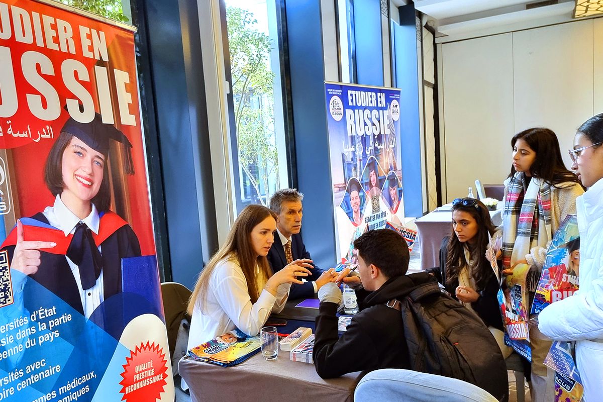 image 7 Groupe des universités d’État russes RACUS a pris part a l’exposition éducative internationale « Étudier en Russie — 2023 » au Royaume du Maroc