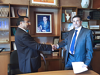 image 6 Signature de l’Accord de coopération entre l’Université des mines et de métallurgie du Caucase du Nord et l’École nationale supérieure des mines de Rabat (Maroc) avec le soutien de l’organisation RACUS et la représentation de Rossotrudnitchestvo