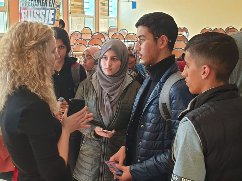 image 6 Organisation RACUS et Centre Russe des Sciences et de la Culture a Rabat ont tenu une « Journee de l’education superieure russe » a Safi, Royaume du Maroc