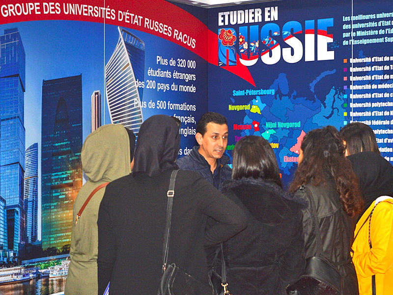 image 5 Organisation RACUS a participé au salon international de l’étudiant à Casablanca (Maroc)