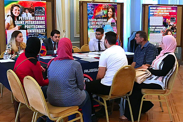 image 5 Organisation RACUS et les Centres Russes de la Science et de la Culture au Caire et à Alexandrie ont tenu les salons de formation specialises « Étudier en Russie — 2018 » au Caire, à Sohag et à Alexandrie en Égypte