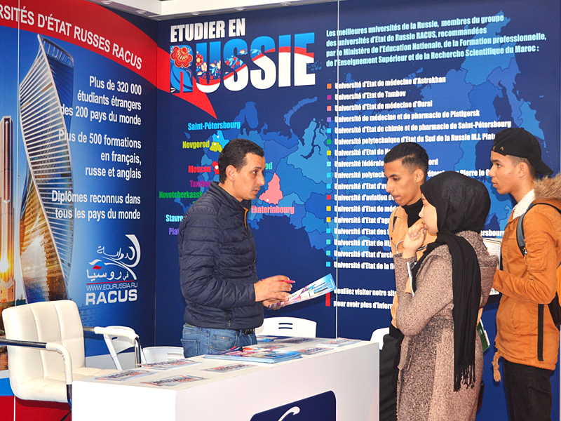 image 2 Organisation RACUS a participé au salon international de l’étudiant à Casablanca (Maroc)