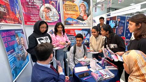 image 3 Une tournee des forums educatifs de fevrier du groupe des universites d’Etat russes RACUS au Maroc vient de toucher a sa fin.