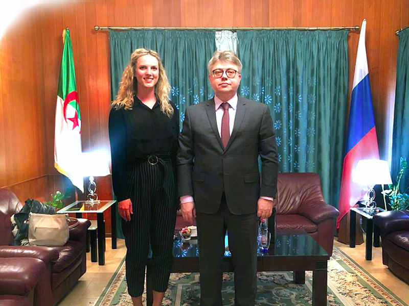 image Chef de département de l’Afrique du Nord et de l’Ouest de l’organisation RACUS rencontre l’Ambassadeur Extraordinaire et Plénipotentiaire de la Fédération de Russie en République algérienne démocratique et populaire