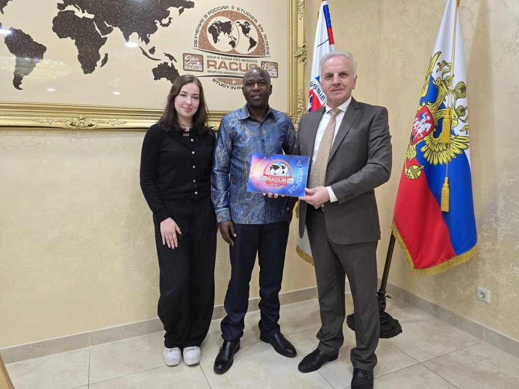 picture 1 Russia—Zambia: Expanding Dialogue. Meeting between the General Director of the RACUS group of Russian state universities and a member of the National Assembly of Zambia
